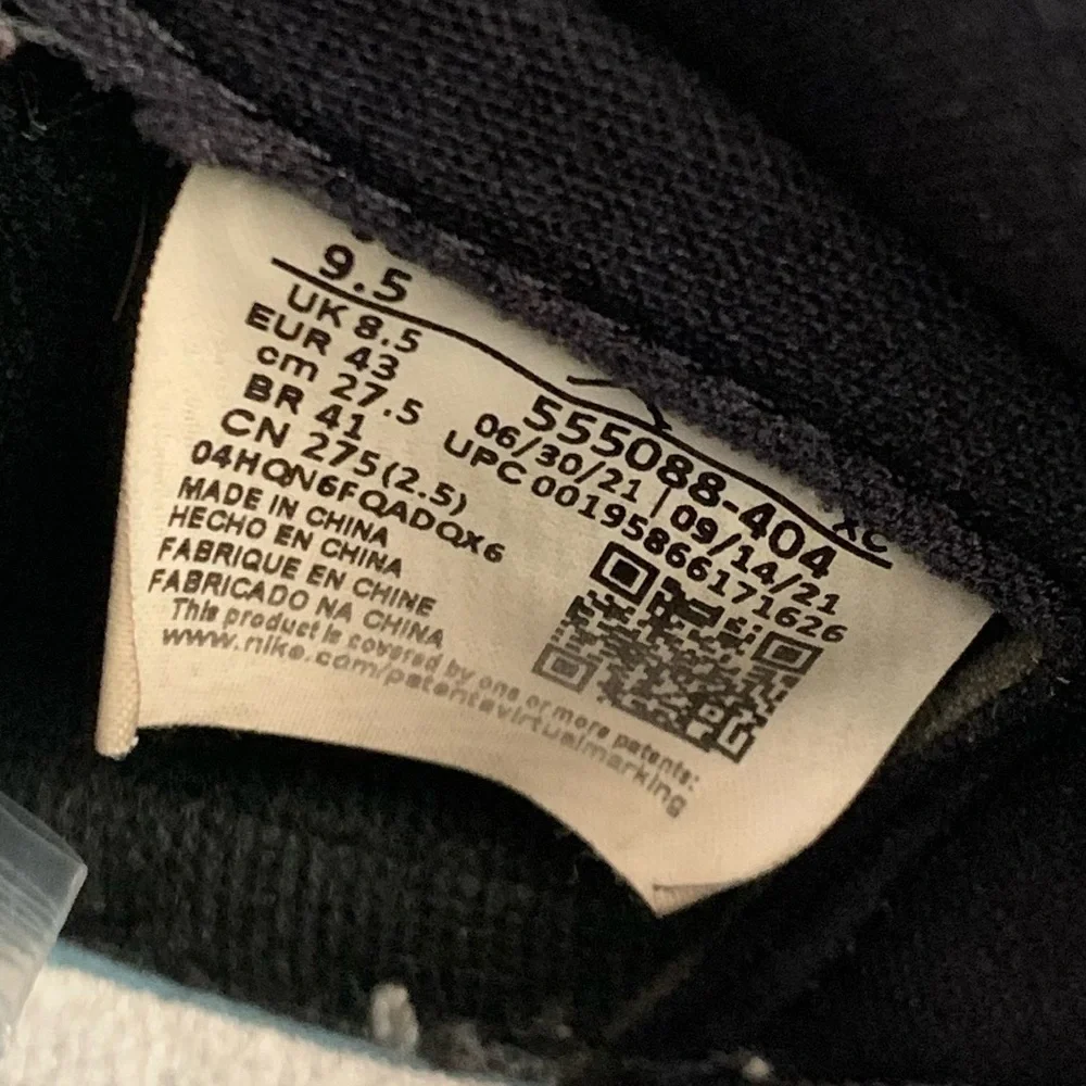 Air Jordan 1 Retro High‎ OG Dark Marina Blue 555088-404 Men's Size 9.5